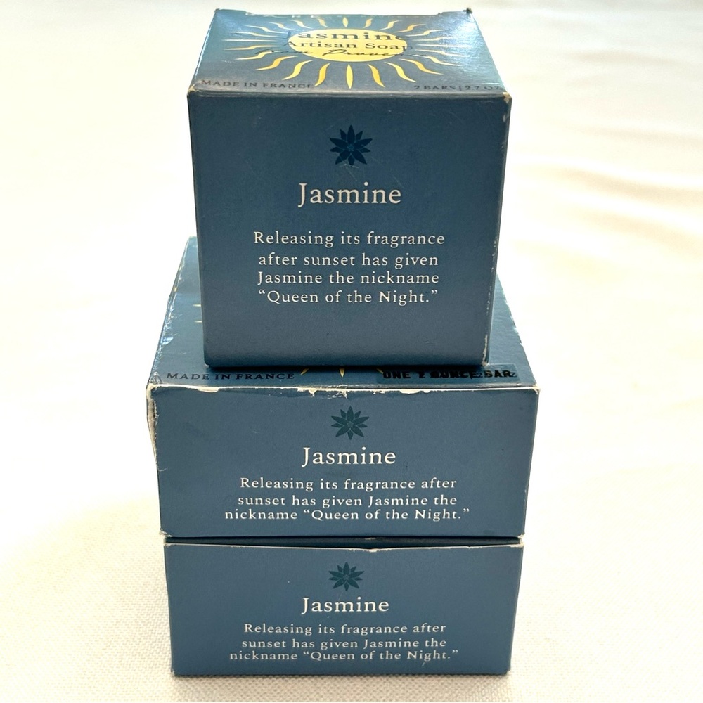 BARE Baudelaire Jasmine Artisan Soap 4 Bars 2 - 7oz & 2 - 2.7oz Made in France - Picture 10 of 16